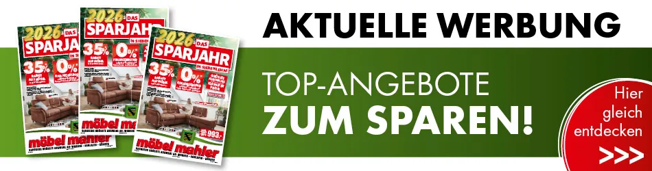 Collage drei Prospekte und Text Aktuelle Werbung, Top-Angebote zum Sparen! Hier gleich entdecken