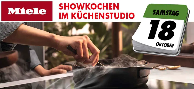 Miele Showkochen im Küchenstudio, Samstag, 18. Oktober 2025